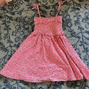 Crewcuts Pink Patterned Kids Casual Dress